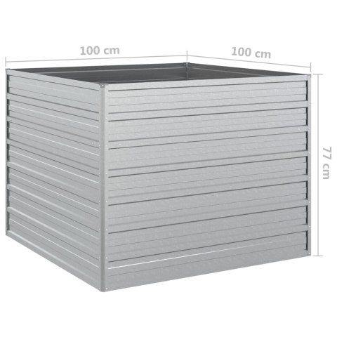 DONICA DO PODWYŻSZONEJ RABATY 100X100X77CM STAL GALWANIZOWANA