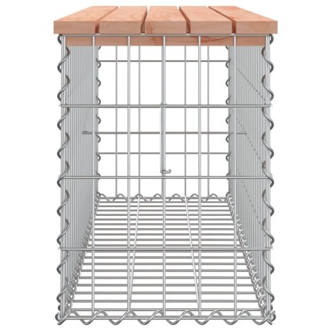 ŁAWKA OGRODOWA Z GABIONEM 103X31,5X42CM DREWNO DAGLEZJOWE