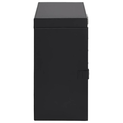 PUDEŁKO NA BIŻUTERIĘ 6-WARSTWOWE Z LUSTREM ZAMYKANE NA KLUCZ