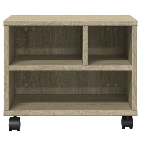 STOJAK POD DRUKARKĘ Z KÓŁKAMI DĄB SONOMA 41X32X34,5CM