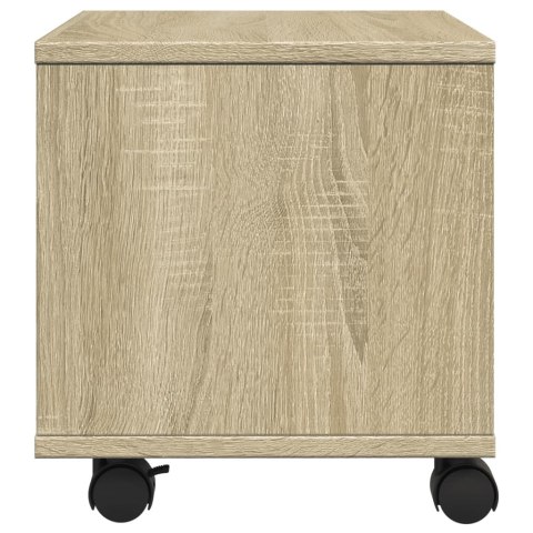 STOJAK POD DRUKARKĘ Z KÓŁKAMI DĄB SONOMA 41X32X34,5CM