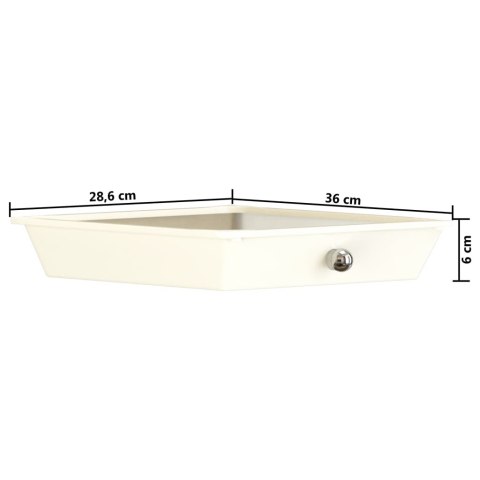 WÓZEK XXL Z 15 SZUFLADAMI BIAŁY PLASTIKOWY