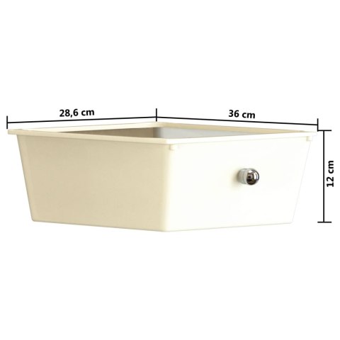 WÓZEK XXL Z 15 SZUFLADAMI BIAŁY PLASTIKOWY