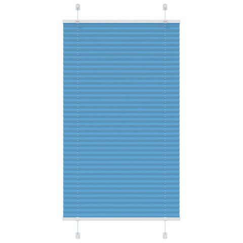 ROLETA PLISOWANA NIEBIESKA 80X100CM SZEROKOŚĆ TKANINY 79,4CM