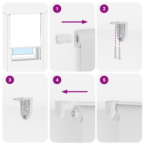ROLETA PRYSZNICOWA 80X240CM SZEROKOŚĆ TKANINY 76CM