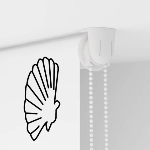 ROLETA PRYSZNICOWA 80X240CM SZEROKOŚĆ TKANINY 76CM