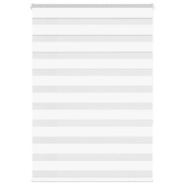 ROLETA ZEBRA BIAŁA SZEROKOŚĆ TKANINY 105,9CM POLIESTER