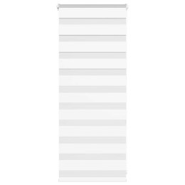 ROLETA ZEBRA BIAŁA SZEROKOŚĆ TKANINY 50,9CM POLIESTER