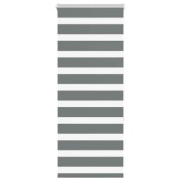 ROLETA ZEBRA CIEMNOSZARA SZEROKOŚĆ TKANINY 55,9CM POLIESTER