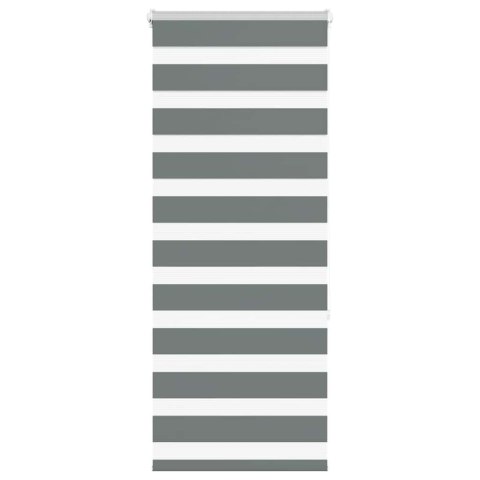 ROLETA ZEBRA CIEMNOSZARA SZEROKOŚĆ TKANINY 55,9CM POLIESTER