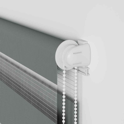 ROLETA ZEBRA CIEMNOSZARA SZEROKOŚĆ TKANINY 55,9CM POLIESTER