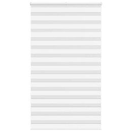 ROLETA ZEBRA BIAŁA SZEROKOŚĆ TKANINY 125,9CM POLIESTER