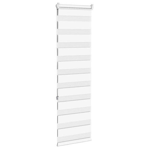 ROLETA ZEBRA BIAŁA SZEROKOŚĆ TKANINY 35,9CM POLIESTER