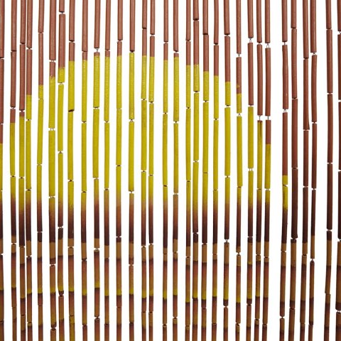 ZASŁONA DO DRZWI Z MOTYWEM OWADÓW PALMA 100X220CM BAMBUS