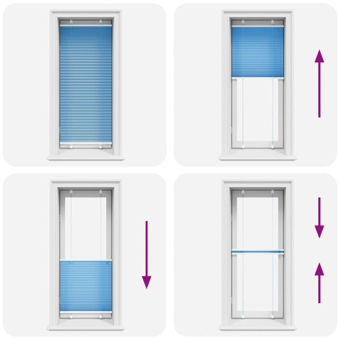 ROLETA PLISOWANA NIEBIESKA 55X150CM SZEROKOŚĆ TKANINY 54,4CM