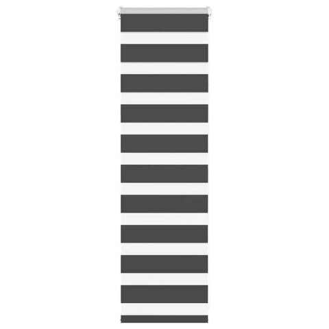 ROLETA ZEBRA CZARNA SZEROKOŚĆ TKANINY 35,9CM POLIESTER