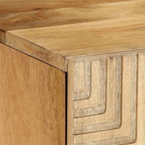 SZAFKA RTV BRĄZOWA 105X33X46CM DREWNO LITE MANGO