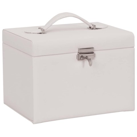 PUDEŁKO NA BIŻUTERIĘ 4-WARSTWOWE Z LUSTREM ZAMYKANE NA KLUCZ