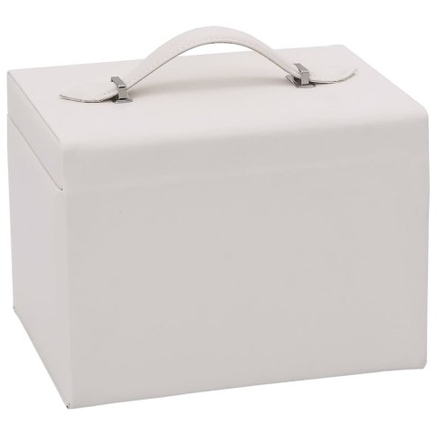 PUDEŁKO NA BIŻUTERIĘ 4-WARSTWOWE Z LUSTREM ZAMYKANE NA KLUCZ