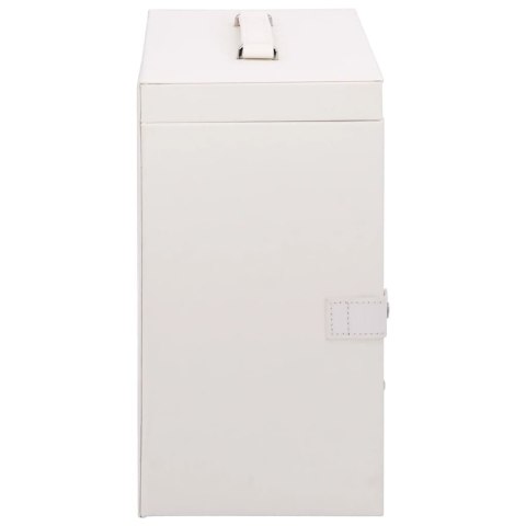 PUDEŁKO NA BIŻUTERIĘ 5-WARSTWOWE Z LUSTREM ZAMYKANE NA KLUCZ