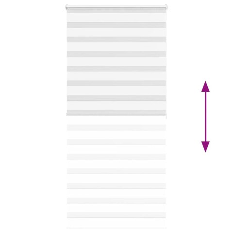 ROLETA ZEBRA BIAŁA SZEROKOŚĆ TKANINY 100,9CM POLIESTER