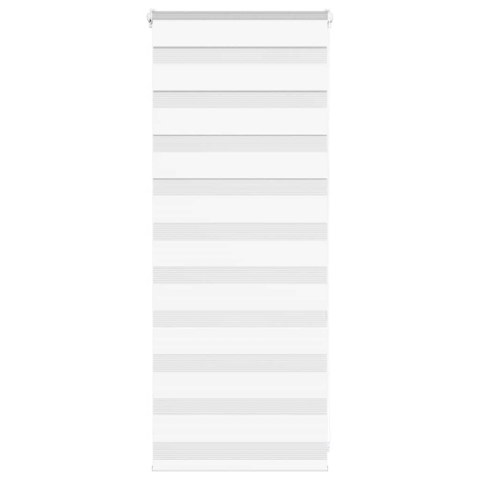 ROLETA ZEBRA BIAŁA SZEROKOŚĆ TKANINY 55,9CM POLIESTER