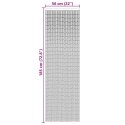 ZASŁONA PRZECIW OWADOM CIEMNOSZARA 56X185CM BAMBUS