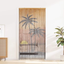 ZASŁONA PRZECIW OWADOM PALM TREE PRINT 100X200CM BAMBUS