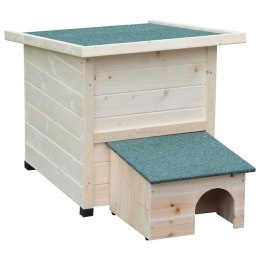 @pet Domek dla jeża XL 53x65x52cm Drewno Biały