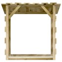 PERGOLA OGRODOWA Z DASZKIEM 100X90X100CM DREWNO SOSNOWE