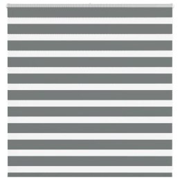 ROLETA ZEBRA CIEMNOSZARA SZEROKOŚĆ TKANINY 135,9CM POLIESTER