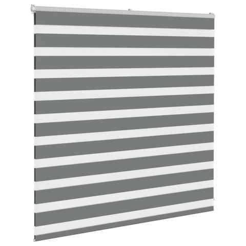 ROLETA ZEBRA CIEMNOSZARA SZEROKOŚĆ TKANINY 135,9CM POLIESTER