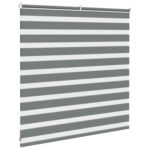 ROLETA ZEBRA CIEMNOSZARA SZEROKOŚĆ TKANINY 135,9CM POLIESTER