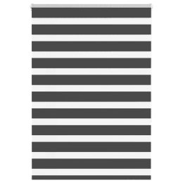 ROLETA ZEBRA CZARNA SZEROKOŚĆ TKANINY 100,9CM POLIESTER