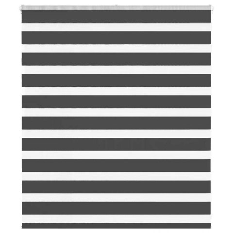 ROLETA ZEBRA CZARNA SZEROKOŚĆ TKANINY 125,9CM POLIESTER