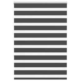 ROLETA ZEBRA CZARNA SZEROKOŚĆ TKANINY 90,9CM POLIESTER