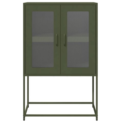 KOMODA OLIWKOWO-ZIELONA 68X39X107CM STAL
