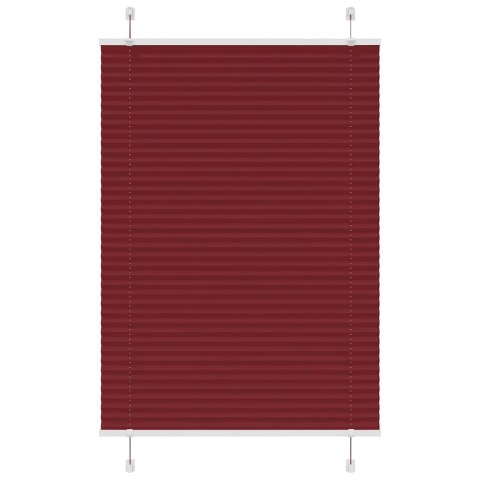 ROLETA PLISOWANA BORDOWY CZERWONY 100X150CM SZEROKOŚĆ TKANINY