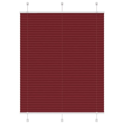 ROLETA PLISOWANA BORDOWY CZERWONY 110X150CM SZEROKOŚĆ TKANINY