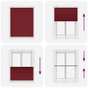 ROLETA PLISOWANA BORDOWY CZERWONY 110X150CM SZEROKOŚĆ TKANINY