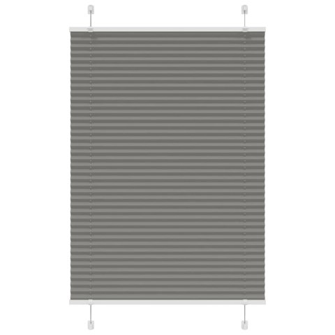 ROLETA PLISOWANA ANTRACYTOWA 100X150CM SZEROKOŚĆ TKANINY 99,4CM