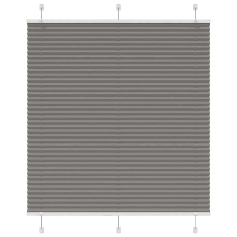 ROLETA PLISOWANA ANTRACYTOWA 115X100CM SZEROKOŚĆ TKANINY