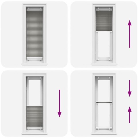 ROLETA PLISOWANA ANTRACYTOWA 50X100CM SZEROKOŚĆ TKANINY 49,4CM