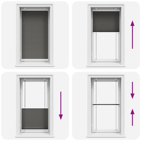 ROLETA PLISOWANA CZARNA 80X100CM SZEROKOŚĆ TKANINY 79,4CM