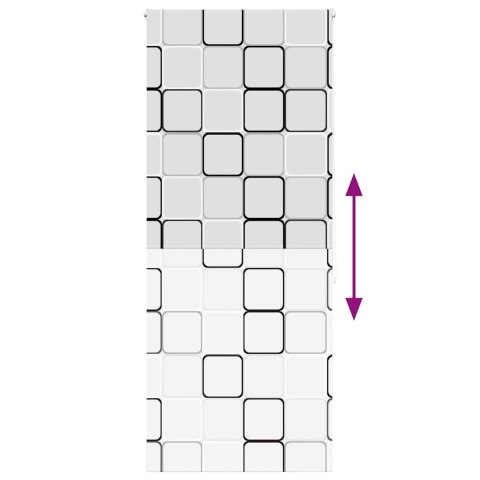 ROLETA PRYSZNICOWA 100X240CM SZEROKOŚĆ TKANINY 96CM
