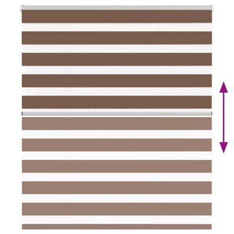 ROLETA ZEBRA BRZOZOWA SZEROKOŚĆ TKANINY 120,9CM POLIESTER