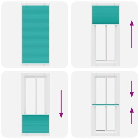 ROLETA PLISOWANA ZIELONY BENZYNA 85X200CM SZEROKOŚĆ TKANINY