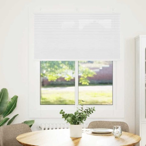 ROLETA PLISOWANA BIAŁA 105X150CM SZEROKOŚĆ TKANINY 104,4CM