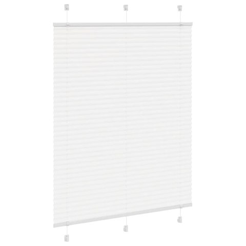 ROLETA PLISOWANA BIAŁA 105X150CM SZEROKOŚĆ TKANINY 104,4CM