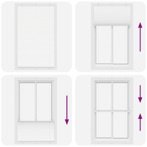 ROLETA PLISOWANA BIAŁA 115X200CM SZEROKOŚĆ TKANINY 114,4CM